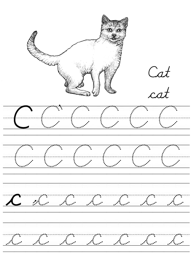 Cursive Letter Tracing Sheets D