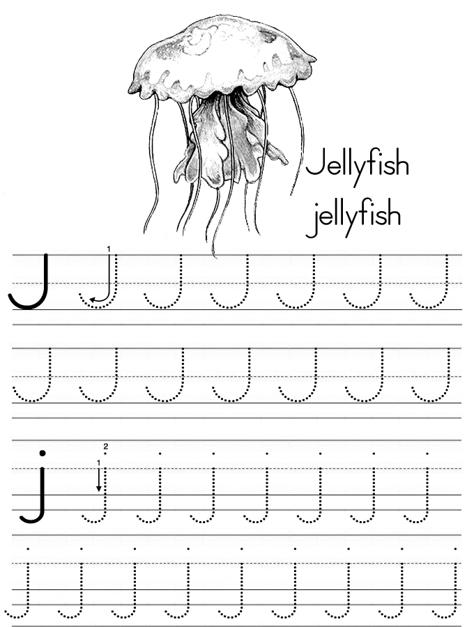 Coloring Alphabet Tracers J