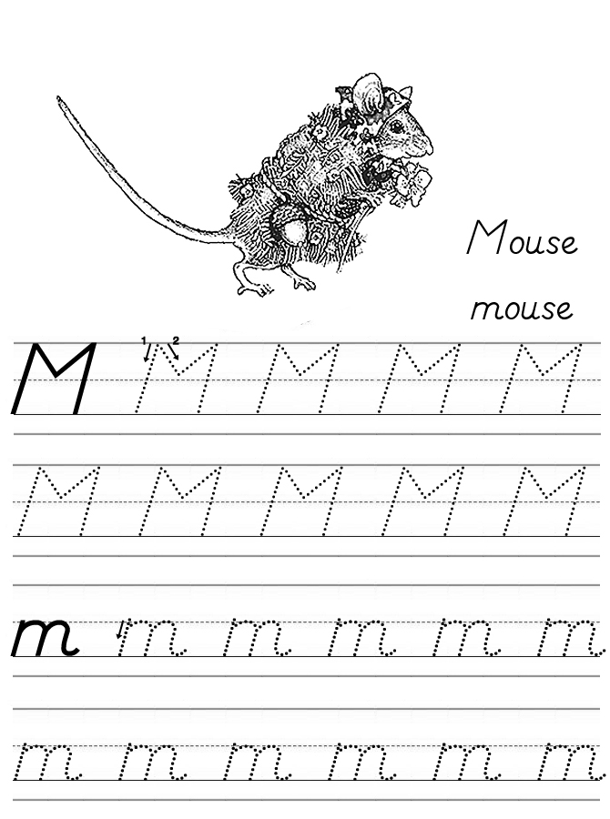 Alphabet Coloring Tracers Modern M