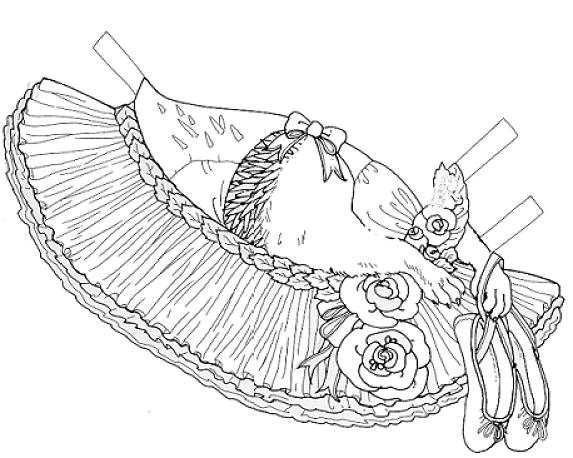 Ballerina Fairy Coloring Pages Alltoys 22 Tutu Dress Colouring