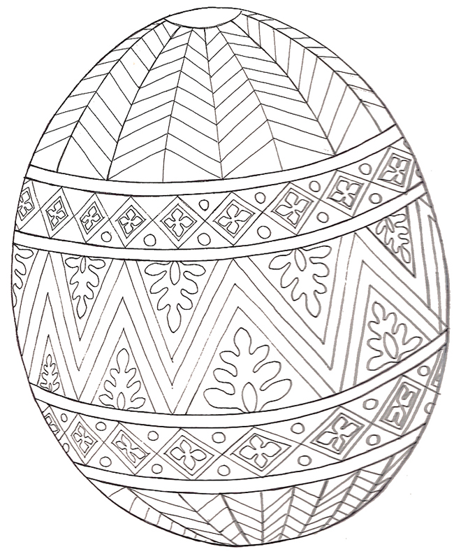 ukrainian easter eggs coloring pages - photo #9