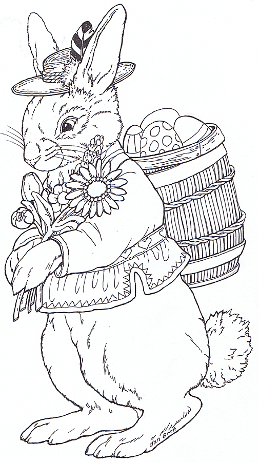 jan brett coloring pages for the umbrella - photo #16