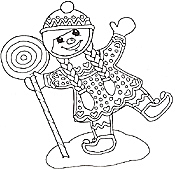 Gingerbread Mural Gingerbread Girl with Lollipop