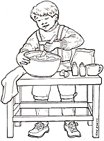 jan brett coloring pages gingerbread baby costume - photo #6