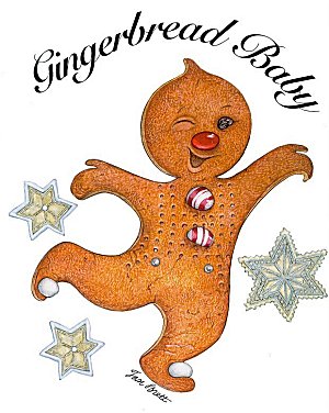 jan brett coloring pages gingerbread baby activities - photo #20