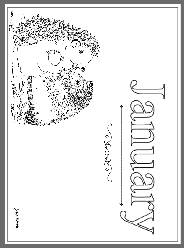 jan brett abc coloring pages free - photo #38