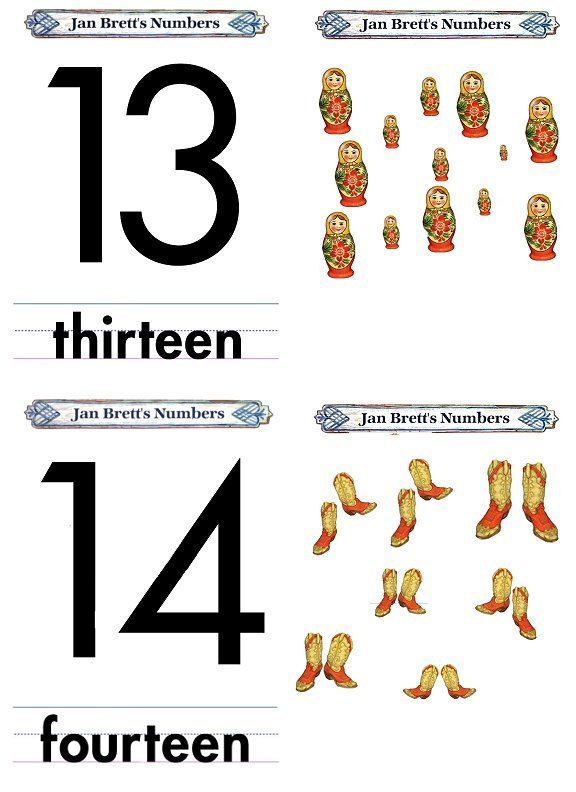 Numbers 13 14 Worksheets