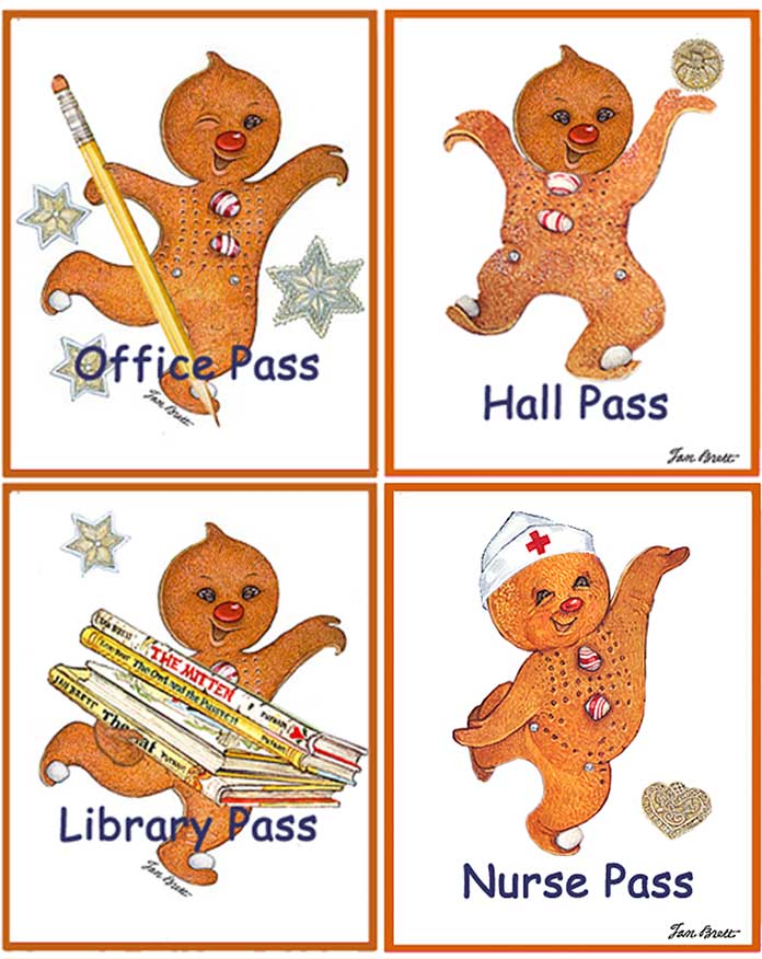 Passes for School and Library Gingerbread Baby