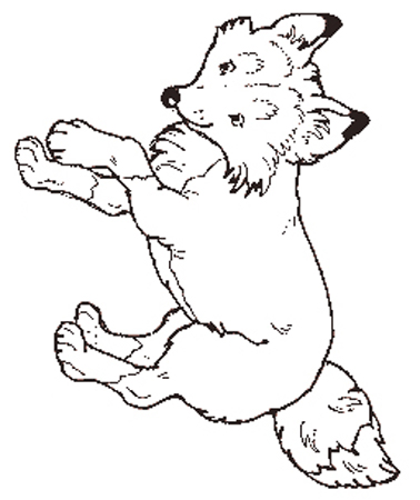 The Fox coloring page