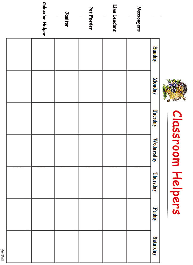 Editable Classroom Job Charts