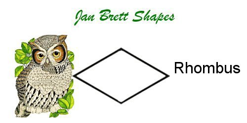 Jan Brett Geometric Shapes Flash Cards Diamond Answer