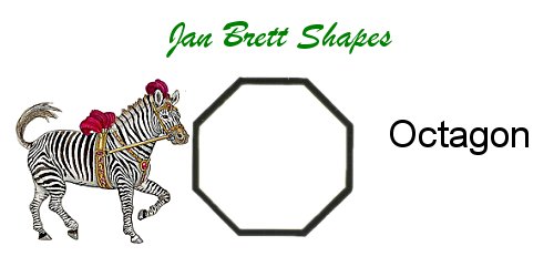 Jan Brett Geometric Shapes Flash Cards Octagon Answer