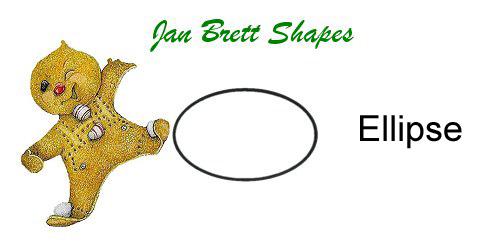 Jan Brett Geometric Shapes Flash Cards Ellipse Answer