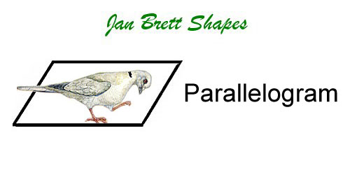 Jan Brett Geometric Shapes Flash Cards Parallelogram Answer