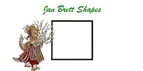 Jan Brett Geometric Shapes Flash Cards Square