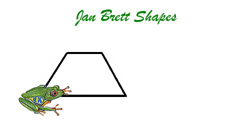 Jan Brett Geometric Shapes Flash Cards Trapezoid