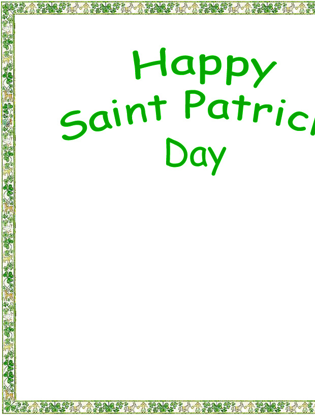 Happy Saint Patrick's Day Coloring Page left side