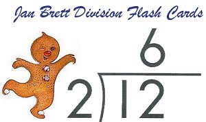 Jan Brett Division Flash Cards title