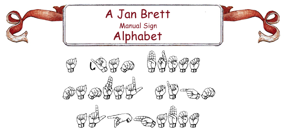 Jan Brett's Manual Sign Alphabet Line Bulletin Board Set