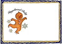 Place Mat Gingerbread Baby