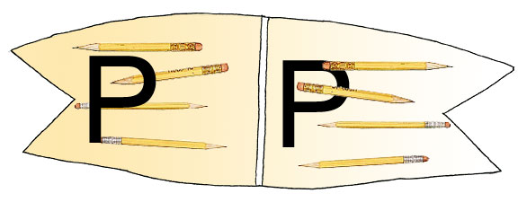 Toothpick Alphabet P