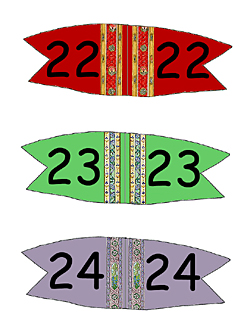 Toothpick Number Flags 22 - 24