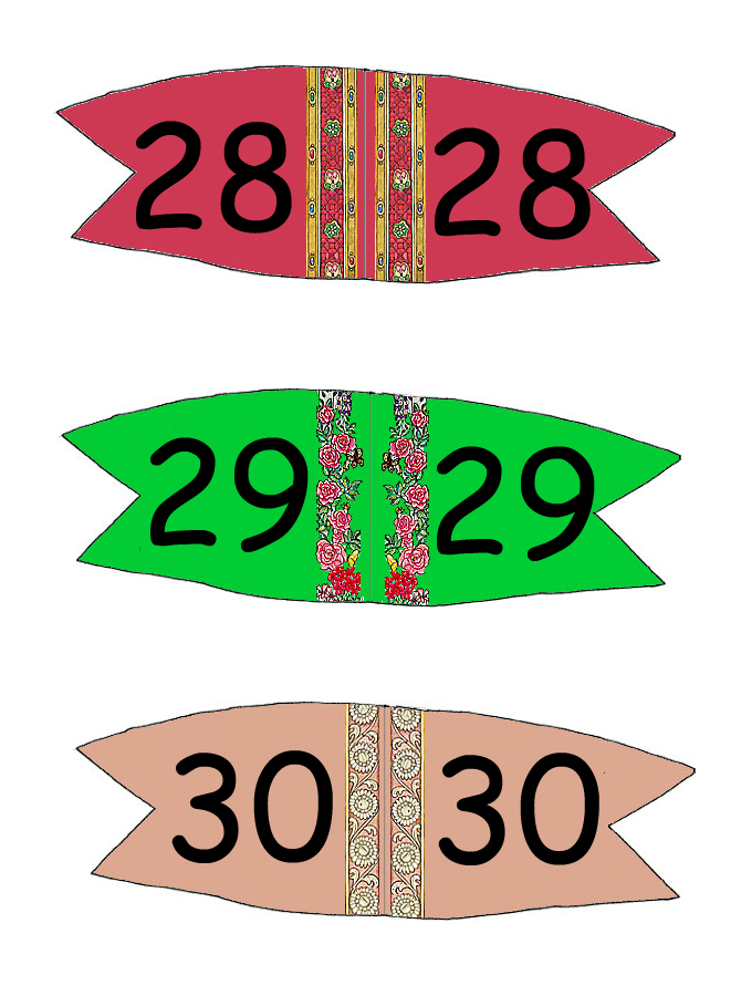 Toothpick Number Flags 28 - 30