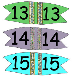 Toothpick Number Flags 13-15